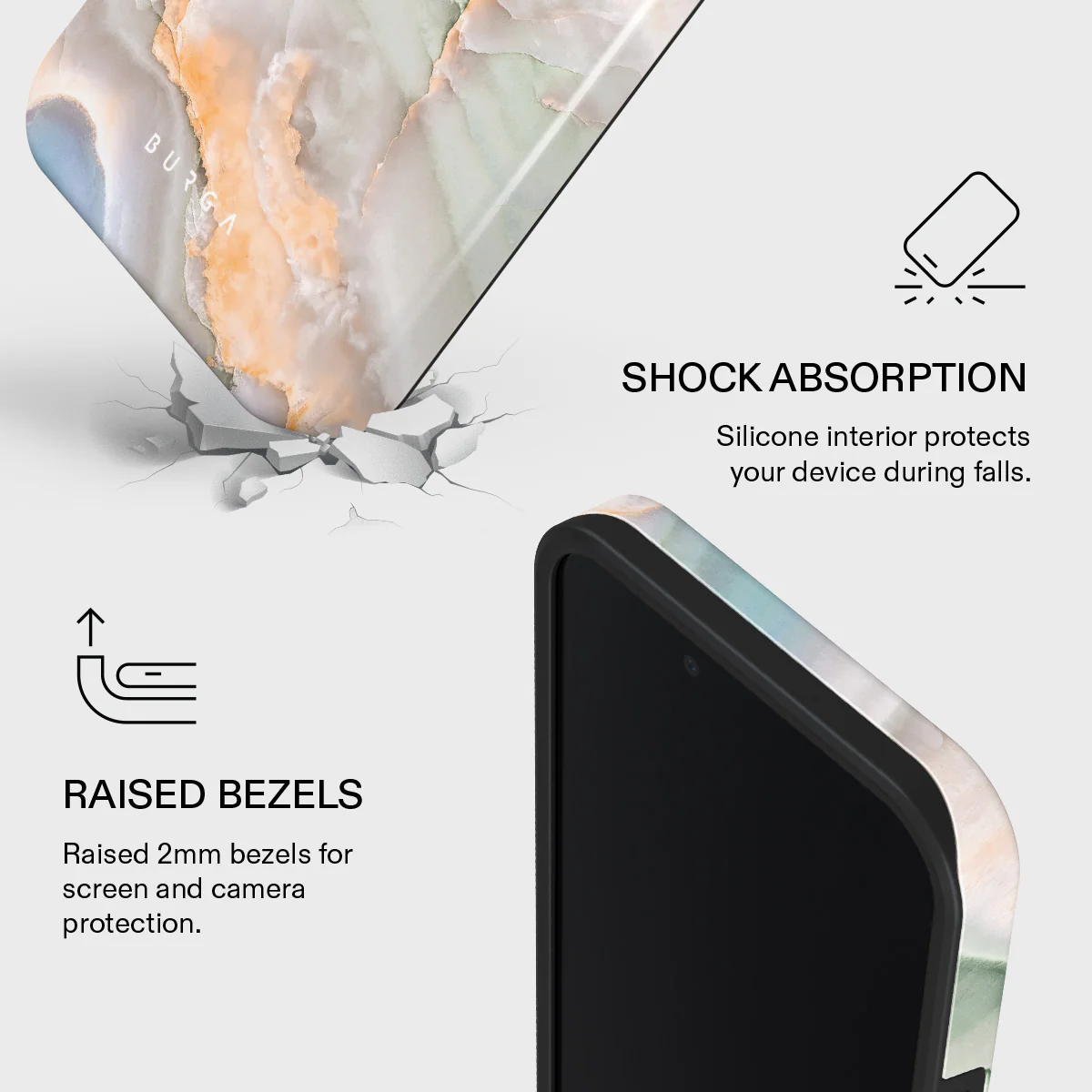 Pastel Hues - Colorful Marble iPhone 17e Case - Image 4