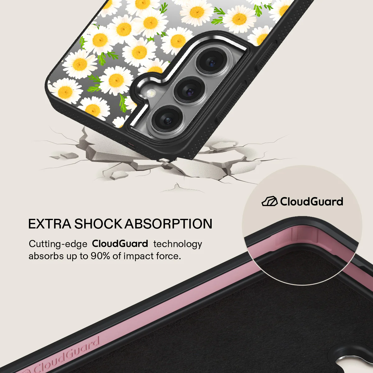 Pure Bliss - Daisy Samsung Galaxy S26 Plus Case - Image 50